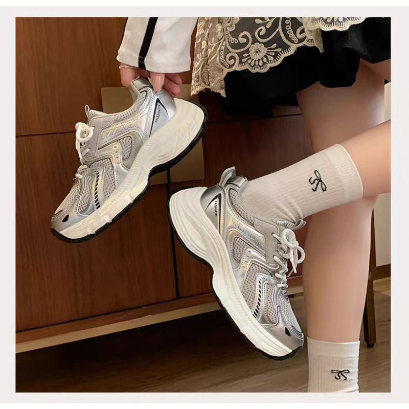 Sepatu Sneakers Wanita Musim S - Sewing Nylon ulasan dan harga