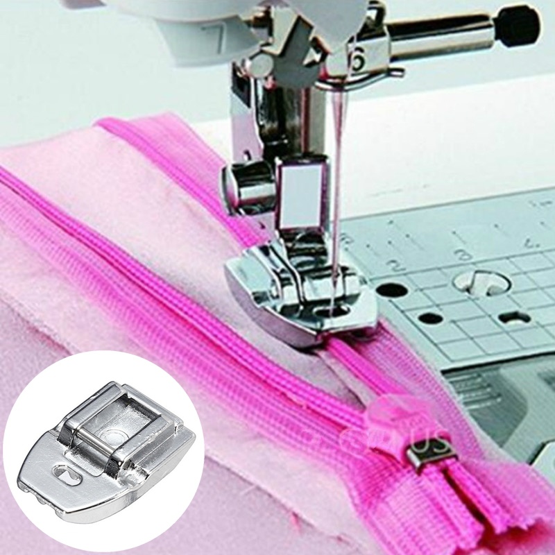 1 Buah Alat Penekan Kaki Jahit - Zipper Foot Presser ulasan dan harga