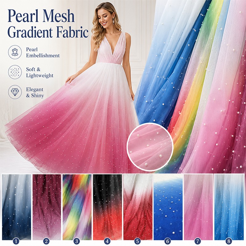 Kain Tulle Gradasi Mutiara 100 - Sewing Batik ulasan dan harga