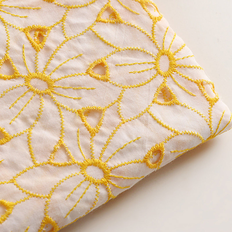 Kain Katun 100% Bordir Eyelet  - Sewing Eyelet Fabric ulasan dan harga